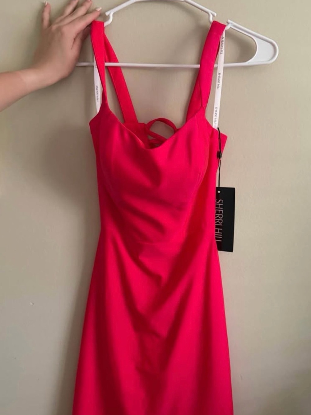 Sherri Hill Hot Pink short formal Dress